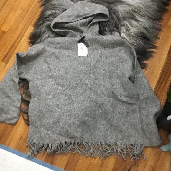 Alexander Wang hooded wool  sweater size XL New oversized - Picture 1 of 3